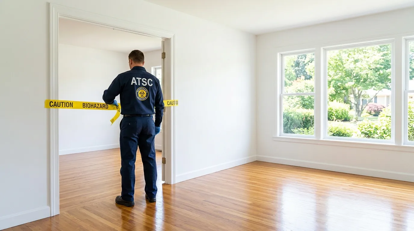 Certified biohazard cleanup crew performing Trauma Scene Cleanup in Bloomingdale